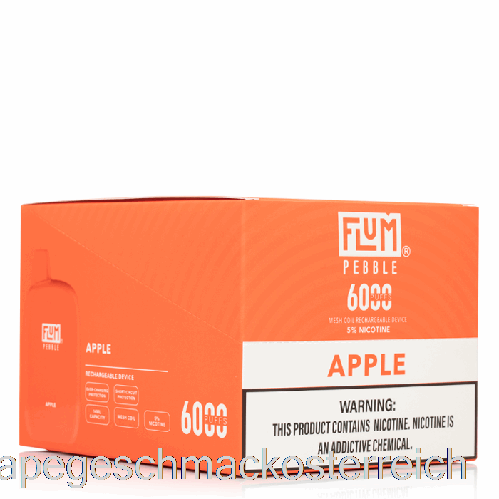[10er-Pack] Flum Pebble 6000 Einweg-Vape-Geschmack